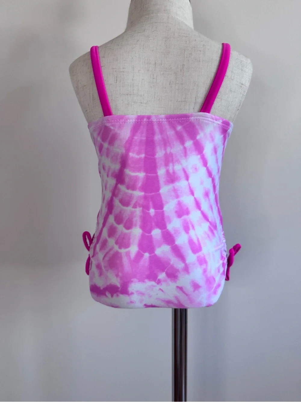 Disney Kids Pink Tie-Dye Minnie Mouse One-Piece Swimsuit